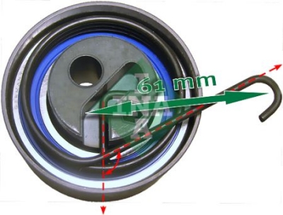 Kit distributie Opel Astra G 1.7 curea GATES role INA