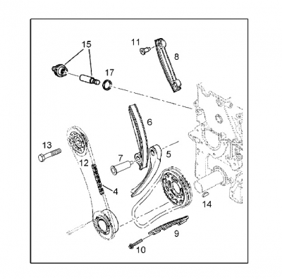 Kit distributie lant simplex Opel Vectra C Y20DTH original GM