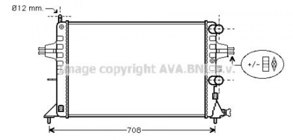 Radiator racire motor Opel Astra G Z14XEP AVA