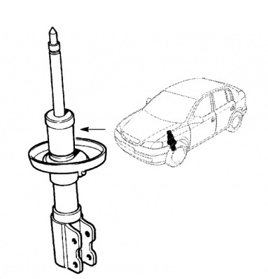 Amortizor dreapta fata Opel Astra G original GM