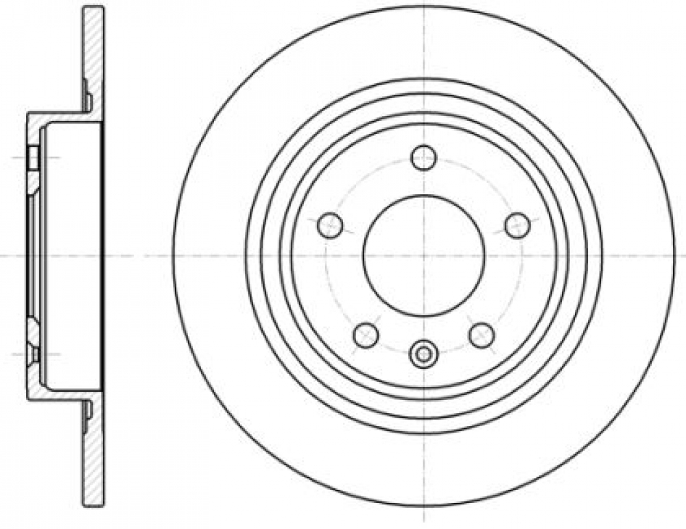 Set disc frana spate Opel Astra J ROADHOUSE