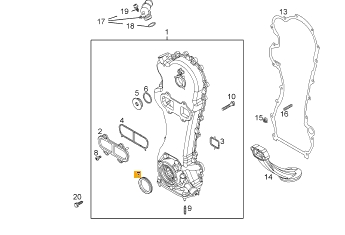 Simering pompa ulei Opel Corsa D