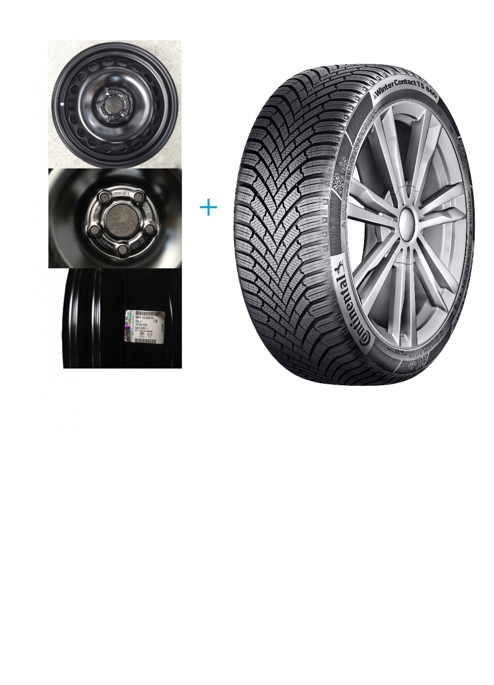 Kit janta Opel Astra K si anvelopa iarna 205/55/R16 NOKIAN WR D4 91T