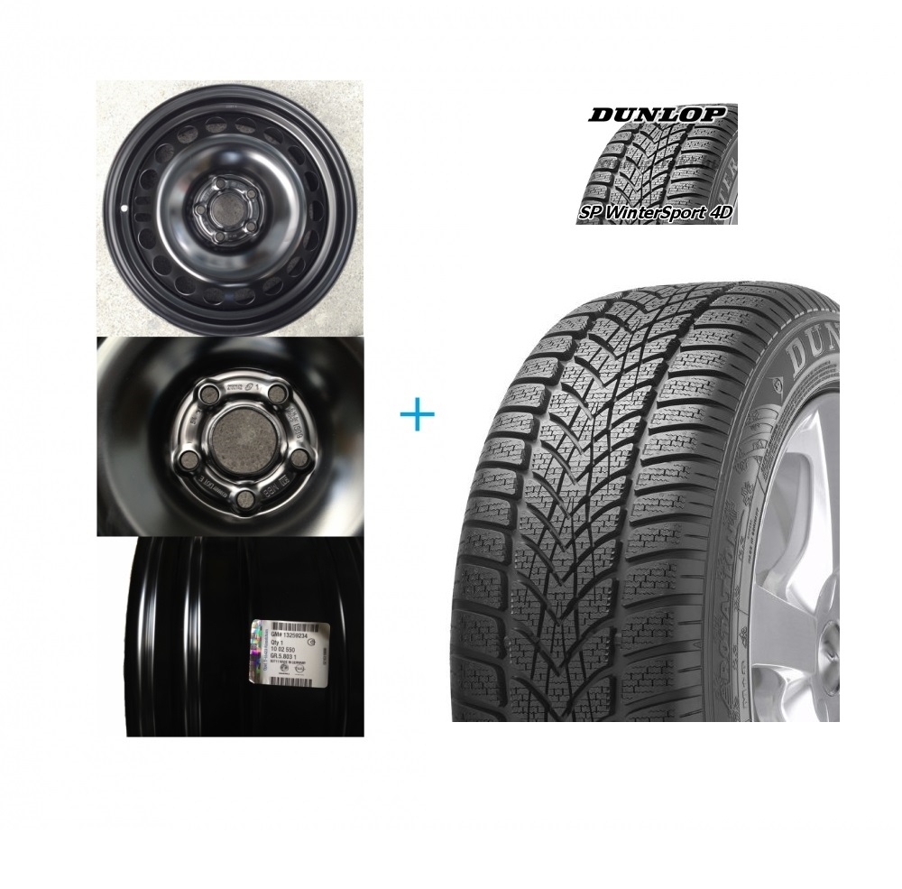 Kit janta si anvelopa Dunlop SP Winter Sport 5 98H 215/65 R16 Opel Mokka DOT 2018