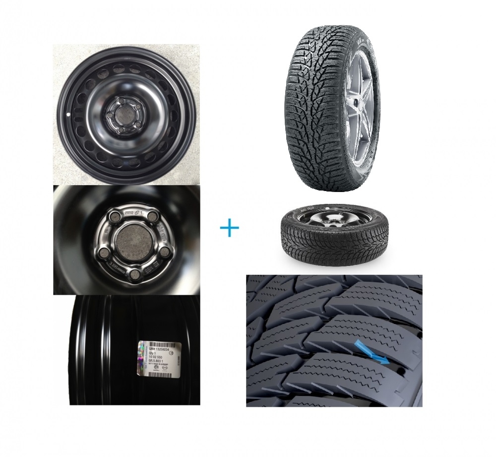 Kit janta si anvelopa Nokian WR D4 pentru Opel Astra J benzina DOT 2017