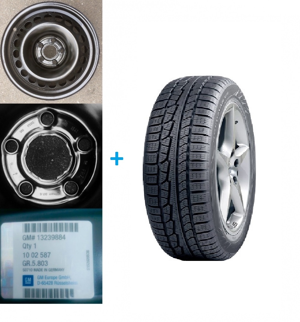 Kit janta si anvelopa iarna Opel Insignia Nordman WR 225/55 R17 97H DOT 2017