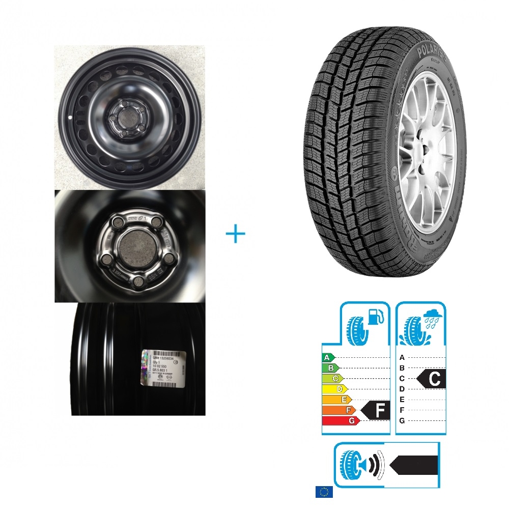 Kit janta si anvelopa Opel Mokka BARUM 215/65/R16 98H POLARIS 3 4X4 IARNA DOT 2017