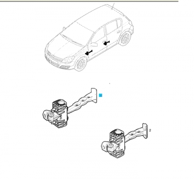 Opritor usa spate Opel Astra H GM