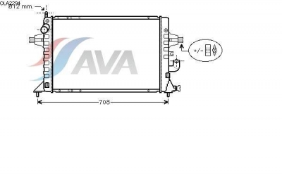 Radiator racire apa Opel Astra G producator AVA