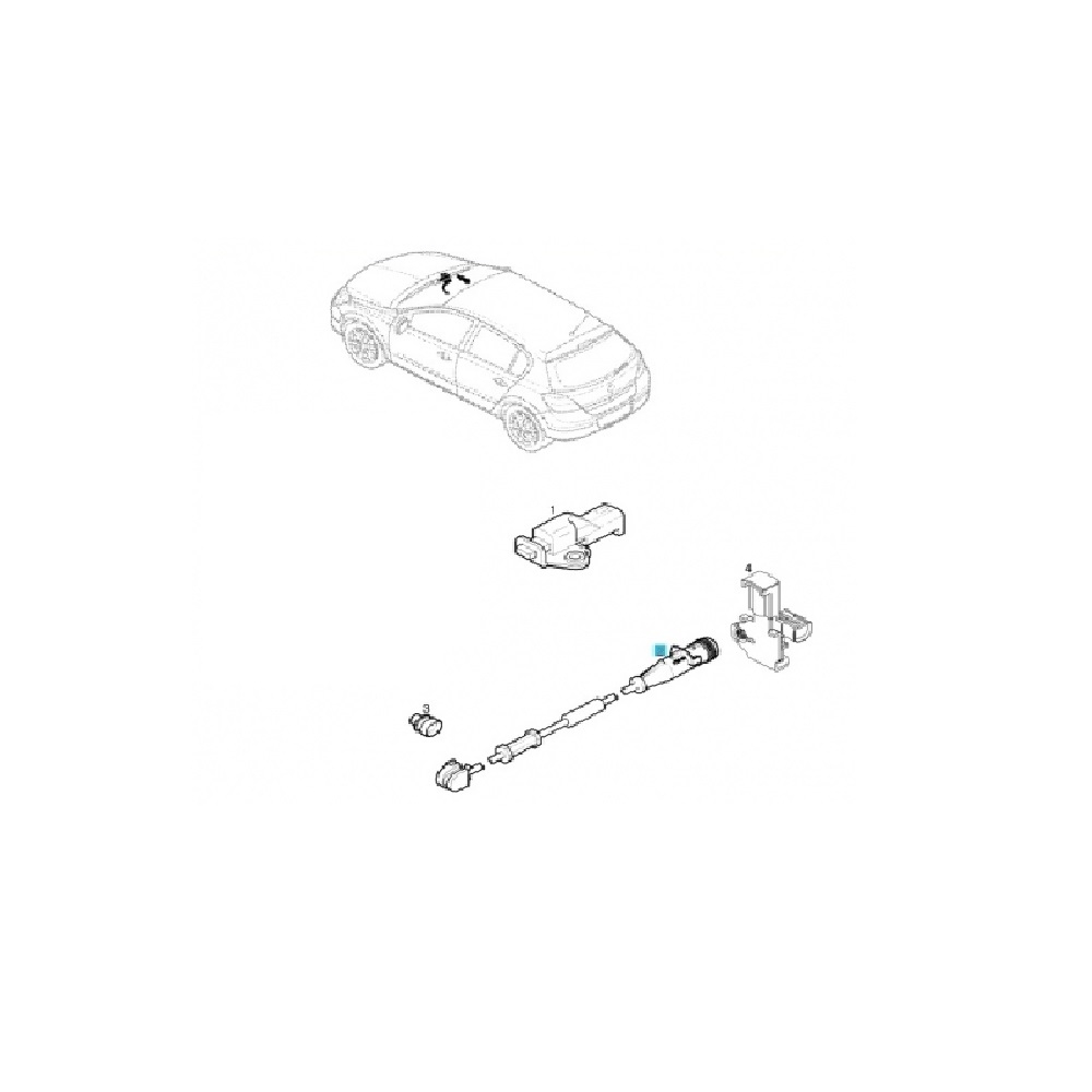 Senzor uzura placute frana fata Opel Astra H