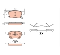 GDB2139 Set placute frana fata Opel Astra K J60/J79  TRW