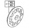 1006031 Set 4 capace roata Opel Astra G
