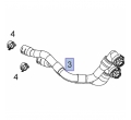 13170118 6818606 Furtun tur calorifer Opel Astra H 1.6 original GM