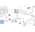 13251462 1818498 Furtun calorifer Opel Astra J original GM