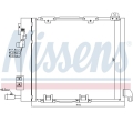 94385 Radiator AC Opel Astra G 2.0 producator NISSENS