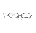 Set placute frana fata Opel Corsa C originale GM