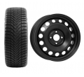 roata completa ecosport anvelopa iarna kumho senzor Roata completa Ford Ecosport janta otel ALCAR 7442 6.5x16 + anvelopa Iarna Kumho WP51 205/60R16 92H + Senzor presiune ALCAR