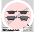 Placute spate Audi A3 2012 2018 ZIMMERMANN