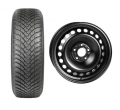 roata completa focus anvelopa iarna falken senzor Roata completa Ford Focus janta otel ALCAR 8325 6.5x16 + anvelopa iarna Falken HS01 205/55R16 91H + Senzor presiune ALCAR
