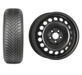 roata completa polo ibiza a1 anvelopa iarna falken Roata completa VW Polo, Seat Ibiza, Audi A1 Sportback janta otel ALCAR 4055 5.5x15 + anvelopa Iarna Falken HS01 185/65R15 88T