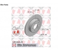 569075 569071 Set disc frana spate Opel Astra J Zimmermann