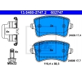 602747 Set placute frana spate Audi A4 2.0