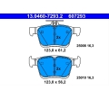 Placute spate Audi A3 2012 2018 ATE