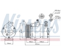 13297440  6854119  89024 Compresor  A/C  OPEL ASTRA-G  NISSENS