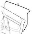 93182394 7237959 Folie sub fata usa fata/spate Opel Vectra C, Corsa E,Astra J original GM