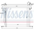 Radiator A/C CHEVROLET AVEO NISSENS