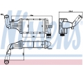 9192587 95512980 1302413 Intercooler Opel Astra G 1.7 marca NISSENS