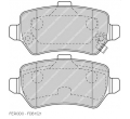 1605122 FDB1521 Placute frana spate Opel Astra G FERODO