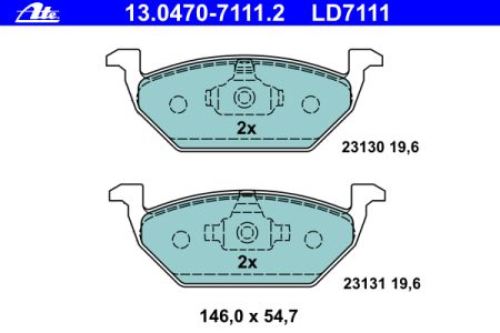 Placute frana fata ATE VW Bora 1.4 16V tip motor AHW AKQ APE AXP Pagina 4/kit-uri-jante-anvelope-complete/ulei-si-lichide/opel-combo - Sistem de franare VW BORA (1J2)