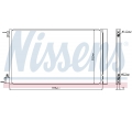 NS940124 39001265 1850752 39025498 Radiator AC Opel Insignia A marca Nissens