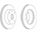 Set discuri frana fata Chevrolet Lacetti motorizari benzina LPR