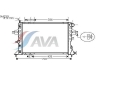 Radiator racire motor Opel Astra G Y20DTH X20DTL Y20DTL Y22DTR AVA