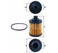 OX418D 5650367 650220 Filtru ulei siste UFI Opel Astra H 1.3 marca MAHLE
