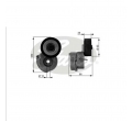 6340554 636166 55574238 T38440 55190813 Rola intinzator curea transmisie Opel Astra J GATES
