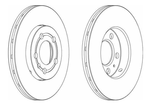 Set discuri frana fata VW Golf IV FERODO