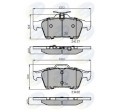 CBP01599 1605200 Placute frana spate Opel Vectra C COMLINE