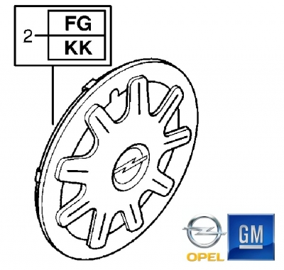 Set 4 capace roata Opel Astra G
