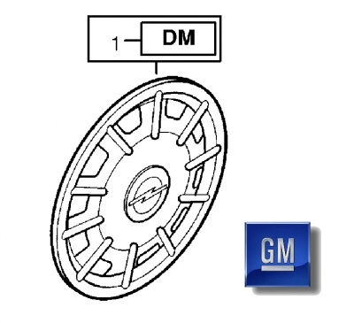 Capac roata 14" Opel Astra G, Zafira A