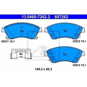 Set placute frana fata Aveo T300 sistem J93 J94 marca ATE