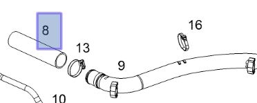 Furtun alimentare combustibil rezervor Opel Astra H original GM