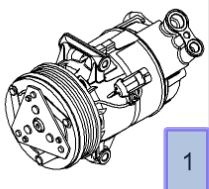 Compresor AC Opel Zafira B 1.9 original GM Pagina 1/opel-astra-j/opel-meriva - Racire motor Opel Zafira B