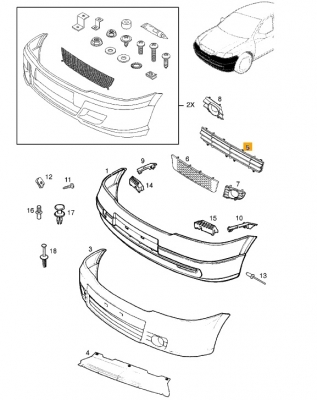 GRILA BARA FATA Astra G,  OPC/SPORT F08/35/48 GM Pagina 4/piese-auto-fiat/piese-auto-mitsubishi/produse-universale - Piese auto Opel Astra G