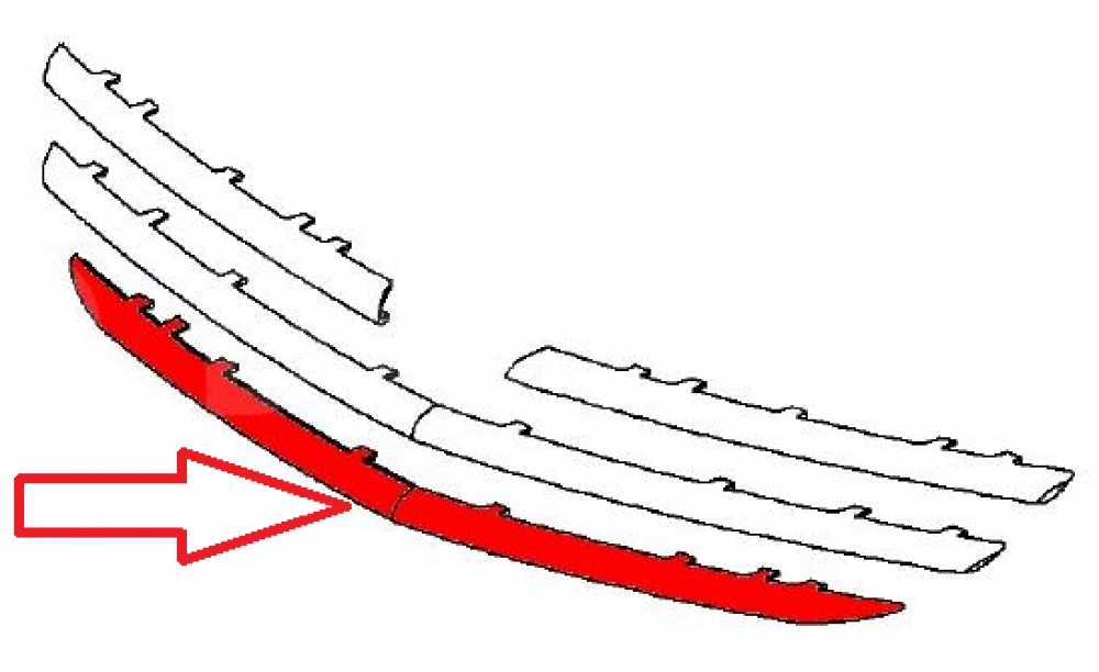 Ornament crom inferior Opel Insignia GM