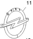 Emblema spate " Opel " Insignia A original GM