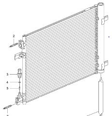 Radiator AC Opel Astra J original GM