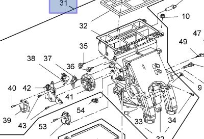 Aeroterma completa Opel Astra J originala GM